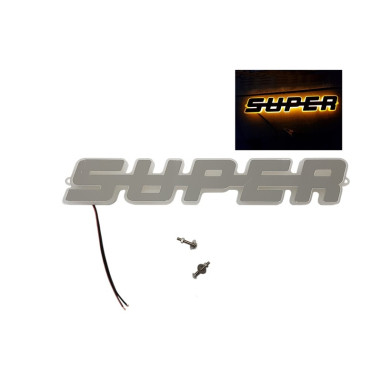 SUPER EMBLEM SVJETLJENI NARANČASTI LED