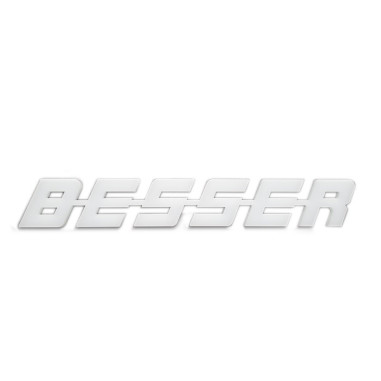 BESSER plastic emblem letters logo