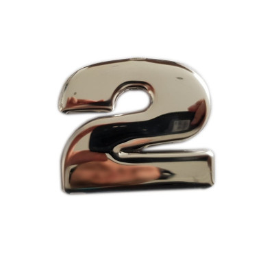 SCANIA R 04-18 emblem "2" letter cover chrome stainless