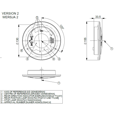 ZESPOLONA LAMPA TYLNA LED LUCY