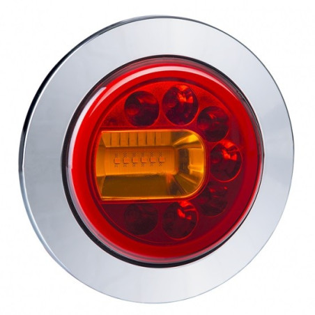 Tail light LUCY LED round hamburger LEFT