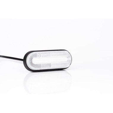 Marker light LED white with reflex