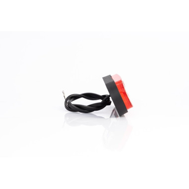 LAMPA OBRYSOWA CZERWONA LED Z ODBLASKIEM ADR