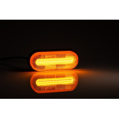 LAMPA OBRYSOWA POMARAŃCZOWA LED Z ODBLASKIEM ADR 2