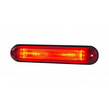 Rode markeringslamp, type SLIM, met LD 2334 glasvezel