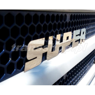 Emblem nerezovy SUPER SCANIA