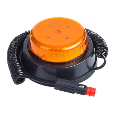 Výstražny maják LED magnet a zapalovače zástrčka 12/24V LDO 2664/R