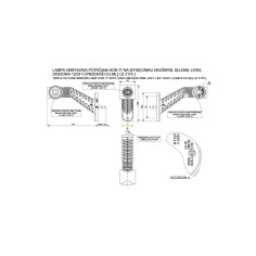 Drievoudige markeringslamp op lange diagonale giek, links... 2