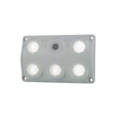 Interior light, rectangular with switch white  LWD 2153