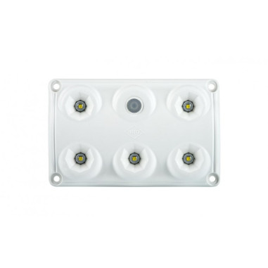 Interior light, rectangular with switch white...