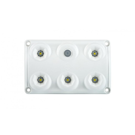 Interior light, rectangular with switch white  LWD 2153