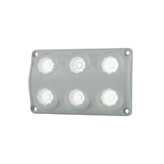 Lampa oświetlenia wnętrza, prostokątna biała LWD 2154