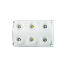 Lampa oświetlenia wnętrza, prostokątna biała LWD 2154 2