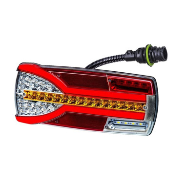 Multifunction rear lamp Carmen with electrical conduit without number plate lighting left LZD 2304