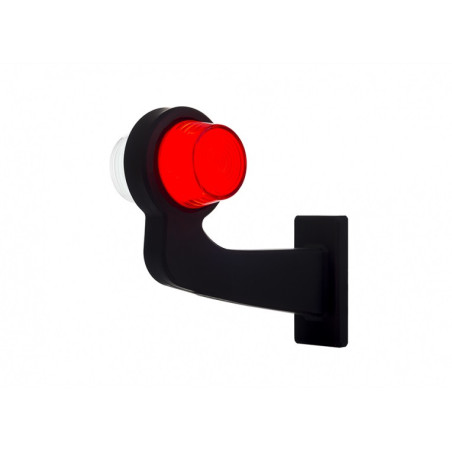 LAMPADA DI SEGNALAZIONE A LED LATO SINISTRO NEON BIANCO E ROSSO ROTTO VECCHIA SCUOLA LD 2604