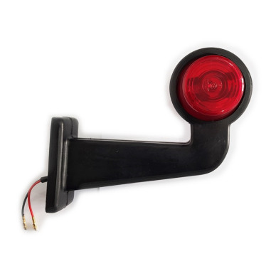 RECHTER WIT RODE OPLICHTINGSLAMP OP EEN LANGE...