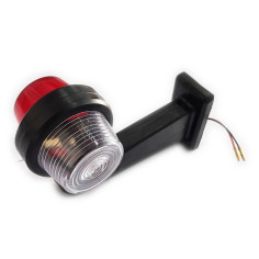 RECHTER WIT RODE OPLICHTINGSLAMP OP EEN LANGE OUDE...