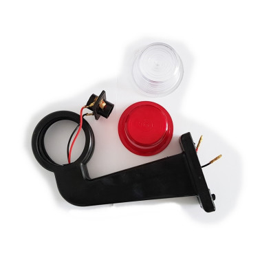 FEU D'ENCOMBREMENT DROIT BLANC & ROUGE LONG ARM...