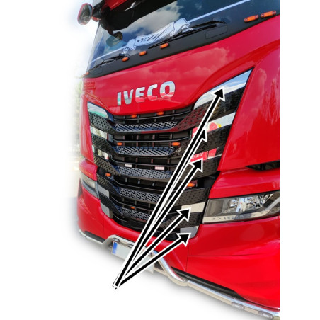 IVECO S-WAY GRILL ROSTFRIA SIDOLISTER