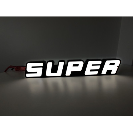 SUPER bily podsvícený emblem LED SCANIA
