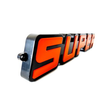 SUPER LOGO EMBLEM ORANGE LED SCANIA