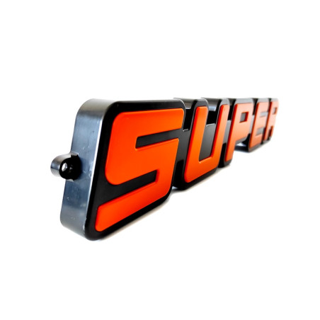 SUPER LOGO EMBLEM ORANGE LED SCANIA