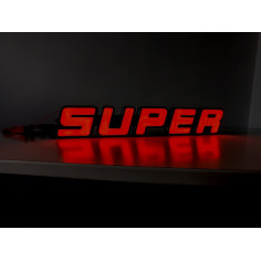 SUPER VERLICHT ORANJE LED SCANIA EMBLEEM 2