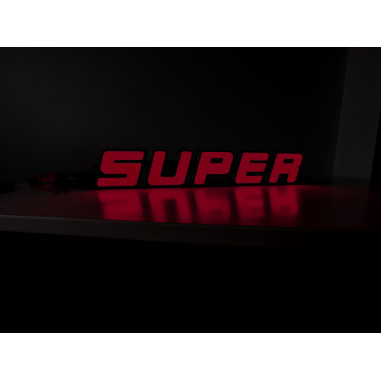 SUPER VERLICHT RODE LED SCANIA EMBLEEM