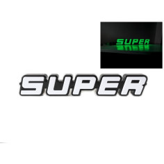 SUPER zeleny podsvícený emblem LED