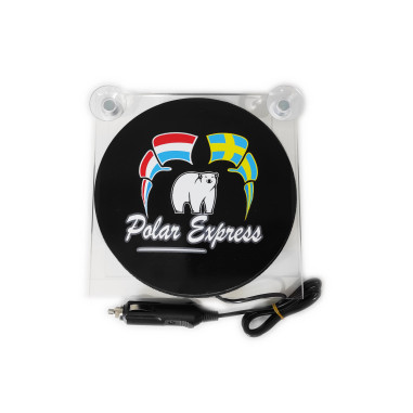 LIGHTBOX 17x17 POLAR EXPRESS LED TRUCK PLATE DELUXE