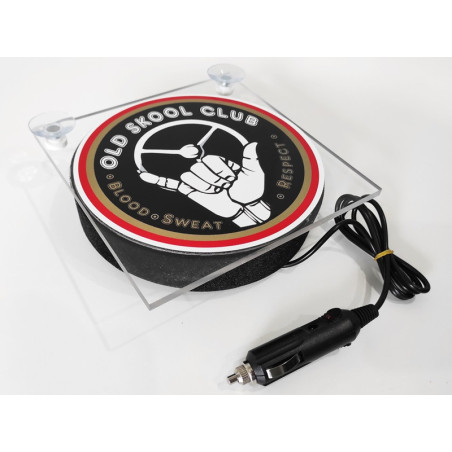 LIGHTBOX 17x17 OLD SKOOL CLUB Světelna led tabulka DELUXE