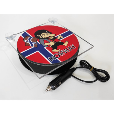 LIGHTBOX 17x17 TROLL NORWAY LED TRUCK PLATE DELUXE