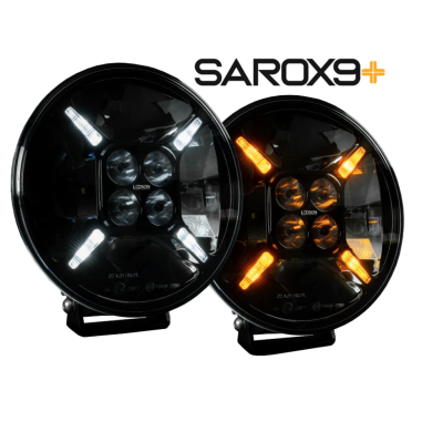 LEDSON SAROX 9+ halogen med lång räckvidd vit orange