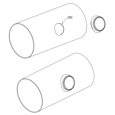 CRVENA LED GAZBA SVJETLO, UTISANJE, FT-074 C