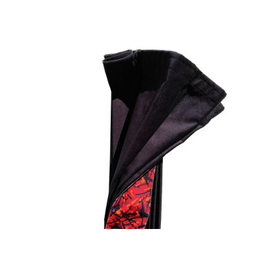 RIDEAUX EN PELUCHE DE STYLE DANOIS ROUGES DP03