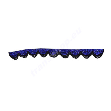 FRONT WINDOW PELMET BLUE DANISH STYLE PLUSH DP03