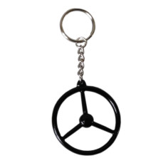 Key hanger steering wheel black old school Scania