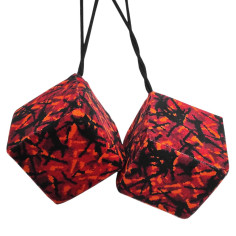 RODE Dobbelstenen Deense stijl pluche DP03