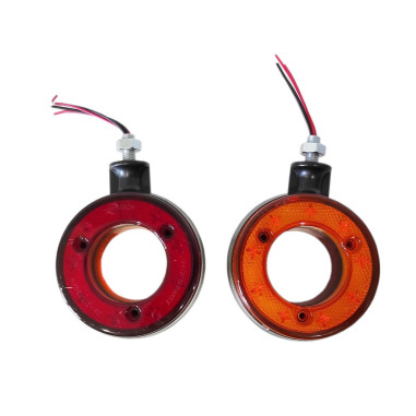 ORECCHIO PER SPECCHIO LAMPADA DECORATIVA A LED ROSSO ARANCIO