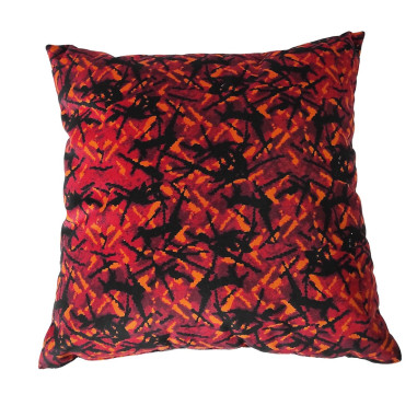 CUSCINO IN PELUCHE STILE DANESE ROSSO DP03