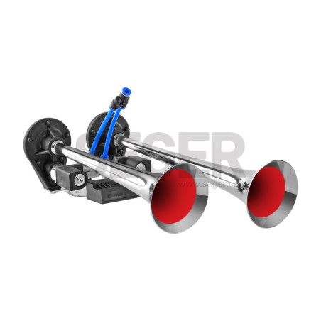NEUMÁTICO FANFARRIA DOBLE 24V CROMO 2TON SEGER