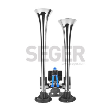 PNEUMATIKUS FANFÁR DUPLA 24V KRÓMOZOTT 2TONNÁS...