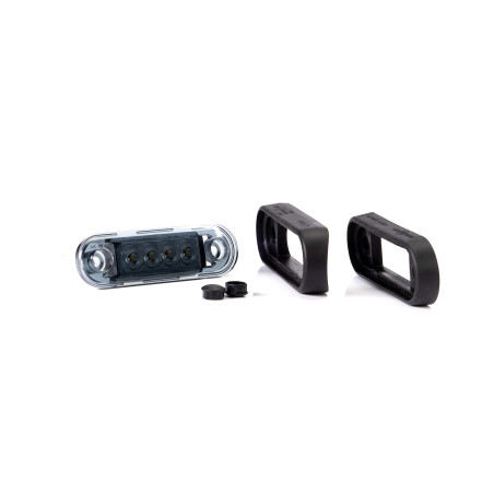 FT-073 Z LED DARK oranžová lampa s kouřovým stínidlem