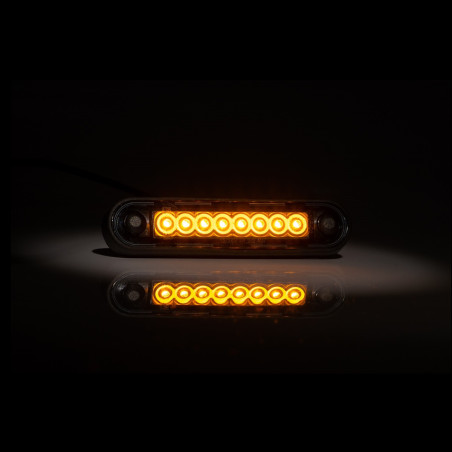 LUZ DE GÁLIBO LARGA DE LEDS NARANJA OSCURO